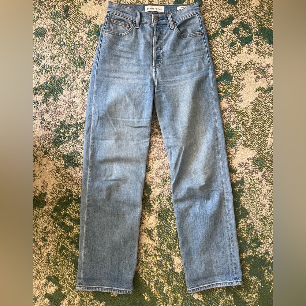 Aritzia Denim Forum Arlo High Rise Straight Jeans 28L